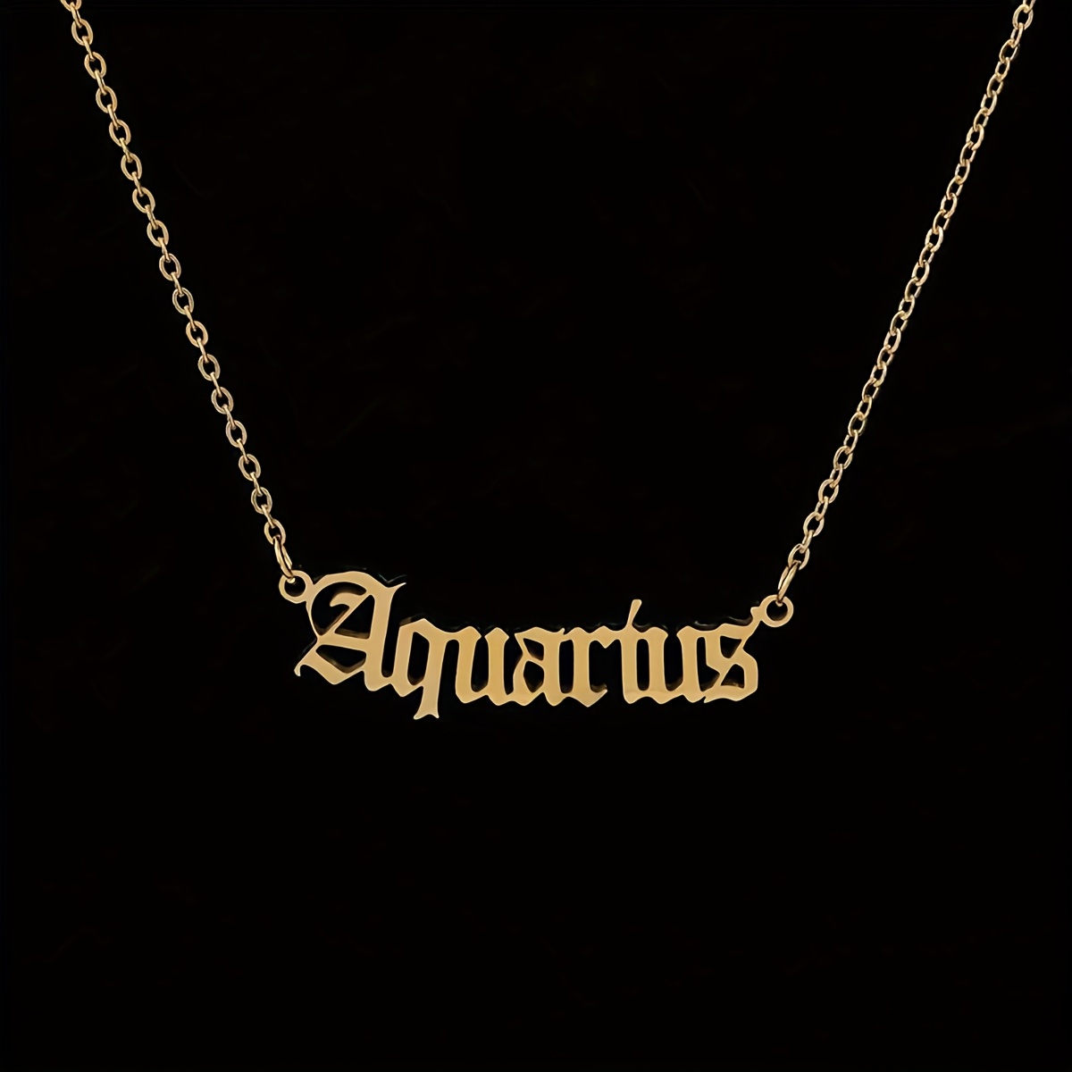 Personalized Zodiac Necklace with 12 Astrological Signs